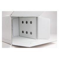 ヤマニパッケージ  ケーキ箱 アニバーサリーデコ 6号 金台紙丸型付 20-2212TM 100箱(1箱×100)（直送品）