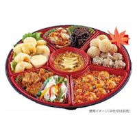 ニシキ オードブル容器 オードブルNM37 黒フチ  2375372250 40枚(10枚×4)（直送品）