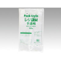 パックスタイル PS レジ袋 M 半透明 440646 1袋(100個)（直送品）