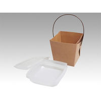 協和パック 弁当容器 デリメイト TK125 嵌合容器付 クラフト 499140 1袋(20個)（直送品）