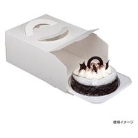 ヤマニパッケージ  ケーキ箱 エコデコ4号トレー付 DE-82B 200箱(50箱×4)（直送品）