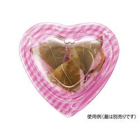 リスパック サラダ・フルール容器 バイオカップ らぶ S 本体 アモーレピンク PABR105 1袋(50個)（直送品）