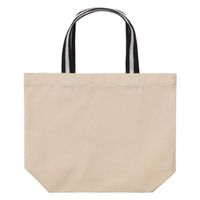 United Athle 1460-01 キャンバストートバッグ ナチュラル・ブラックアンドホワイト S 1袋(1個)（直送品）