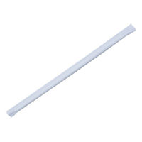 パックスタイル 紙ストロー 6φ×210mm 未晒(袋入) 603945 1袋(100個)（直送品）