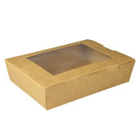 パックスタイル 弁当容器 クラフトパック窓付 208-152W 264121 1袋(50個)