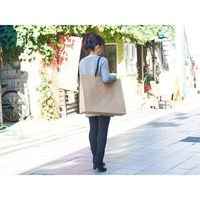 ベルベ 紙袋 手提袋 T-ショルダー17 茶無地 1988 1袋(10個)（直送品）