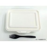 ケーピープラテック 弁当容器 ランチボックス KM-52 ホワイト 54863 1袋(50個)