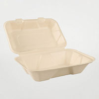 パックスタイル バガス容器 BBランチ 220-150(5枚入) 00678161 1袋(1個)（直送品）