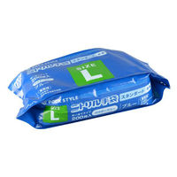 パックスタイル PSニトリル手袋袋入 スタンダード 青・粉無 L 00579066 1袋(200個)（直送品）