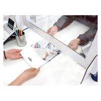 ベルベ イーゼル・ボード  フィルム窓付き 段ボールパーテーション 大 9162 10点（直送品）