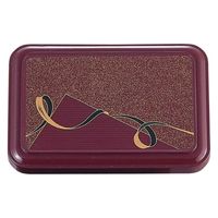 タカギ産業  弁当容器 B-184 (2) [本体]ブラウン [蓋]ブラウン・リボン 1012099 100枚(10枚×10)（直送品）