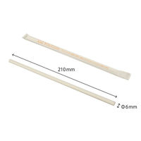 羽柴化成工業 ライスレジン ストロー ナチュラル 紙包装 00699669 1袋(500個)（直送品）