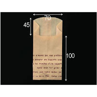 大阪ポリエチレン販売 パン・和洋菓子袋 No.241 レシピ40(茶) 9614 1袋(100個)（直送品）