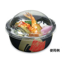 シーピー化成 どんぶり容器 丼115 黒つづみ本体 0356115001145 1袋(50個)（直送品）