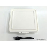 ケーピープラテック 弁当容器 ランチボックス KM-53 ホワイト 54866 1袋(25個)（直送品）