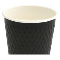 ケーピープラテック 紙コップエンボススリーブカップブラック460mLKMW-470 54515 1袋(40個)（直送品）