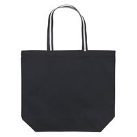 United Athle 1460-01 キャンバストートバッグ ブラック・ブラックアンドホワイト L 14600149834 1袋(1個)（直送品）