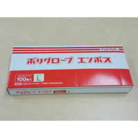 パックスタイル PSポリ手袋 半透明 箱入 L 00437323 1袋(100個)（直送品）