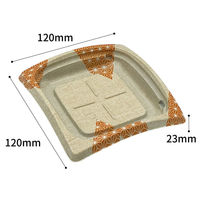 リスパック 惣菜容器 バイオデリカ リッジ12B いとオレンジ RHBH043 1袋(50個)（直送品）