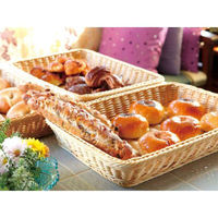 トーダイ 樹脂バスケット VB-903-IVフードバスケット 8枚取 M アイボリー 01090308 1袋(1個)（直送品）