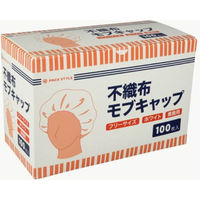 パックスタイル 新PS不織布モブキャップ白 00709816 1箱(100枚)