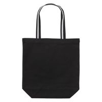 United Athle 1460-01 キャンバストートバッグ ブラック・ブラックアンドホワイト M 14600139834 1袋(1個)（直送品）