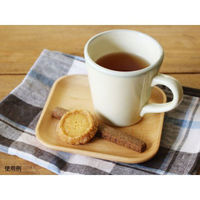 トーダイ 食器・皿 V-055 ブナ 角プレート 14.5 3510055V 1袋(1個)（直送品）