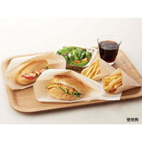 パックタケヤマ 惣菜袋 耐油ナチュラル 三角袋 L XZT10015 1袋(200個)（直送品）