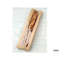 大阪ポリエチレン販売 バケット袋 無地フェネット(茶) 窓付 No.106(小) 8853 1袋(50個)（直送品）