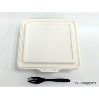 ケーピープラテック 弁当容器 ランチボックス KM-55 ホワイト 54872 1袋(25個)（直送品）