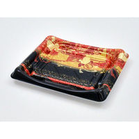 シーピー化成 寿司容器 SFうま皿23 優赤本体 0276923007085 1袋(50個)（直送品）