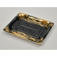 シーピー化成 寿司容器 SF港23 八重波黒 本体 0276423002765 1袋(50個)（直送品）