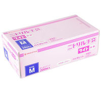 パックスタイル PSニトリル手袋 ライトH紫・粉無 M 00586524 1袋(200個)（直送品）