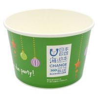 パックスタイル どんぶり容器  バーレル容器 CO-1L-140 オーナメント緑【weeco】 656721 1袋（50枚）（直送品）