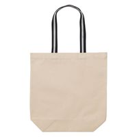 United Athle 1460-01 キャンバストートバッグ ナチュラル・ブラックアンドホワイト M 1袋(1個)（直送品）