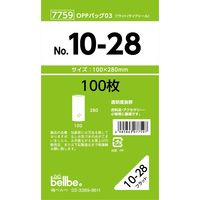 ベルベ OPP袋 OPPバッグ No. 10-28 7759 1000枚（100枚×10）（直送品）