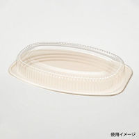 パックスタイル バガス容器 BBオードブル 小判1 ラミ 654441 1袋(10個)（直送品）