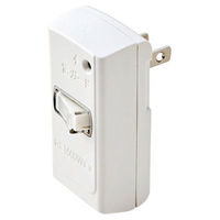 スイッチタップ 電源タップ コンセント 2ピン 1個口 雷ガード ホワイト T-KTR02WH エレコム 1個