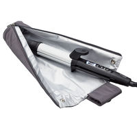 ヘアアイロン ケース 収納 ポーチ 耐熱 温度250度 吊り下げ ストラップ付 グレー BA-HIHLFGR エレコム 1個