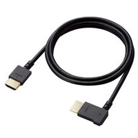 HDMI ケーブル L字 右向き 1m 4K 30Hz やわらか ブラック CAC-HD14EYR10BK エレコム 1個