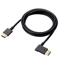 HDMI ケーブル L字 左向き 1.5m 4K 30Hz やわらか ブラック CAC-HD14EYL15BK エレコム 1個