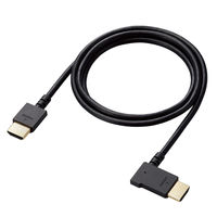 HDMI ケーブル L字 左向き 1m 4K 30Hz やわらか ブラック CAC-HD14EYL10BK エレコム 1個