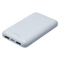 モバイルバッテリー 大容量 薄型 USB-C/A 合計最大 20W 10000mAh DE-C44-10000BU エレコム 1個