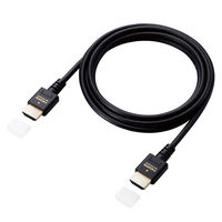 エレコム HDMI2.1ケーブル/スリム/2.0m/ブラック ECDH-HD21ES20BK 1個（直送品）