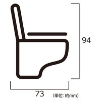 ハイロジック PICT LIFE 「トイレA」 グレー 00024709 1枚