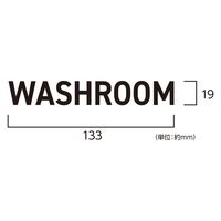 ハイロジック PICT LIFE 「WASHROOM」 白 1枚 ピクトサイン ピクトグラム（直送品）