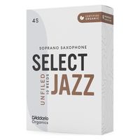 D'Addario WoodWinds ソプラノサックス用リード SELECT JAZZ UNFILED ORRS10SSX4S 硬さ:4S（直送品）