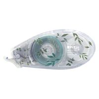 トンボ鉛筆【PIT】 テープのり ピットエアー 本体 ボタニカル柄 PN-MASG01TU 1セット（5個）