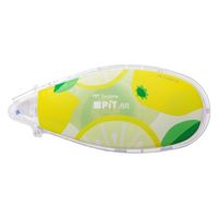 トンボ鉛筆【PIT】 テープのり ピットエアーミニ 本体 限定柄 レモン PN-CASG10L 1セット（5個）