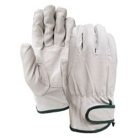 おたふく手袋 オタフク R-243 白 L 豚革アテ付マジック 3P　1セット(3双入）（直送品）